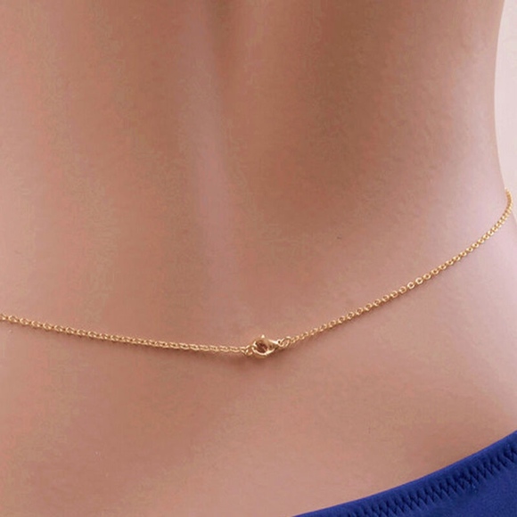 Gold Star Body Chain Necklace and Waist - Picture 4 of 6